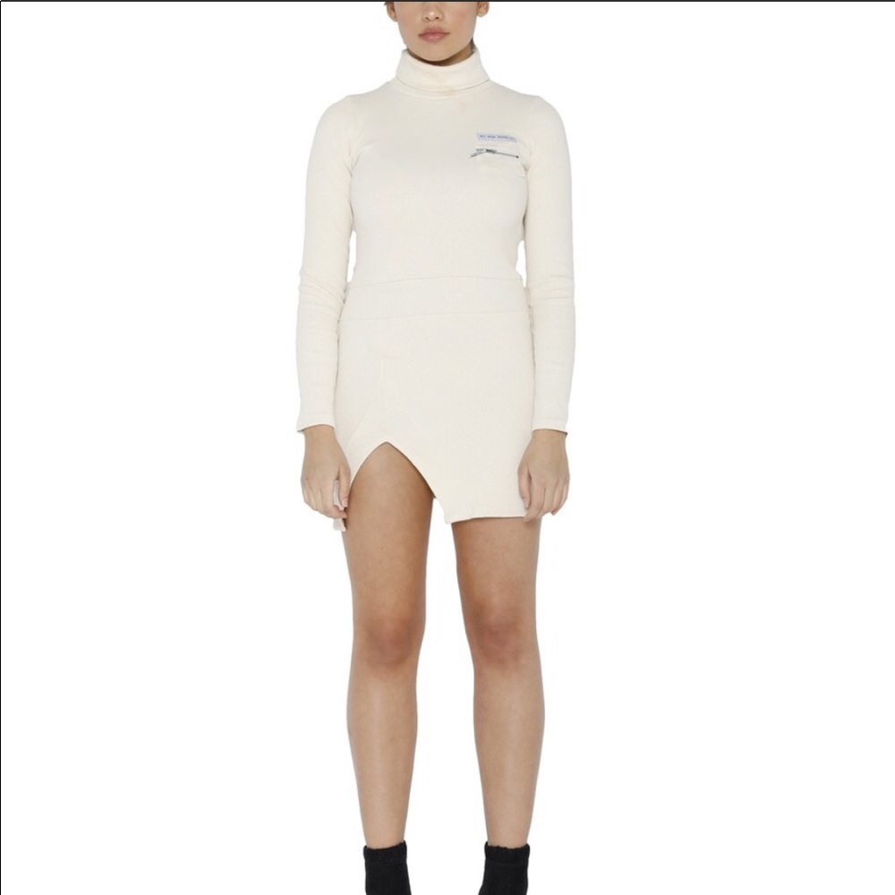 Turtleneck long sleeved dress